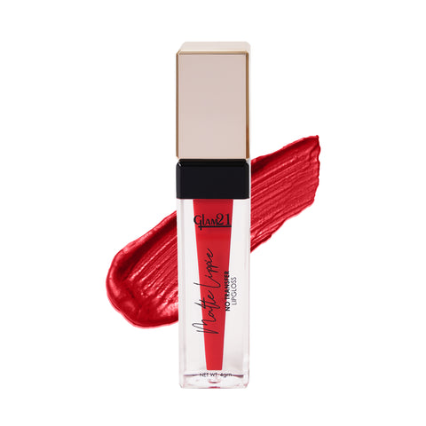 Glam21 Matte Lippie No Transfer Lip Gloss Lightweight Comfortable Creamy Formula (4 g, My Red)