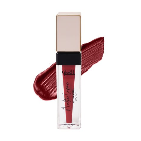 Glam21 Matte Lippie No Transfer Lip Gloss Lightweight Comfortable Creamy Formula (4 g, Garnet)