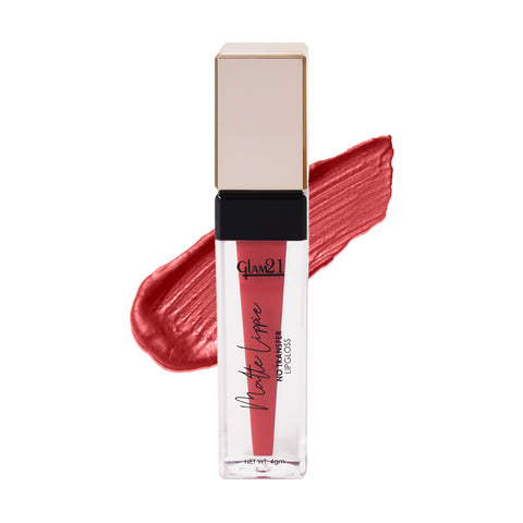 Glam21 Matte Lippie No Transfer Lip Gloss Lightweight Comfortable Creamy Formula (4 g, Naughty Nude)