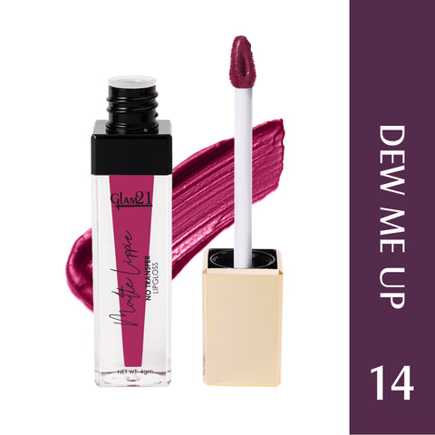 Glam21 Matte Lippie No Transfer Lip Gloss Lightweight Comfortable Creamy Formula (4 g, Dew Me Up)