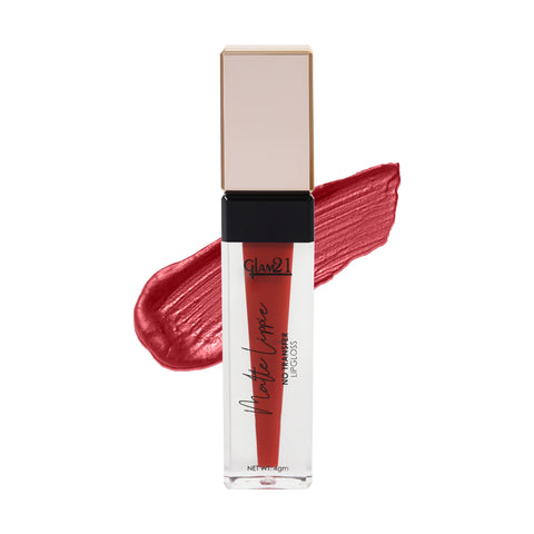 Glam21 Matte Lippie No Transfer Lip Gloss Lightweight Comfortable Creamy Formula (4 g, Super Red)