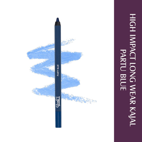 Glam21 High Impact Long Wear Kajal Smudgeproof, Transfer-resistant & Bold Pigmented (Partu Blue, 1.2 g)