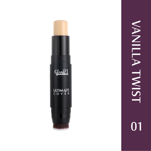 Glam21 Ultimate Cover Foundation Stick Easy to Blend & Gives Matte Finish upto 12 Hours Foundation (01-Vanilla Twist, 8 g)