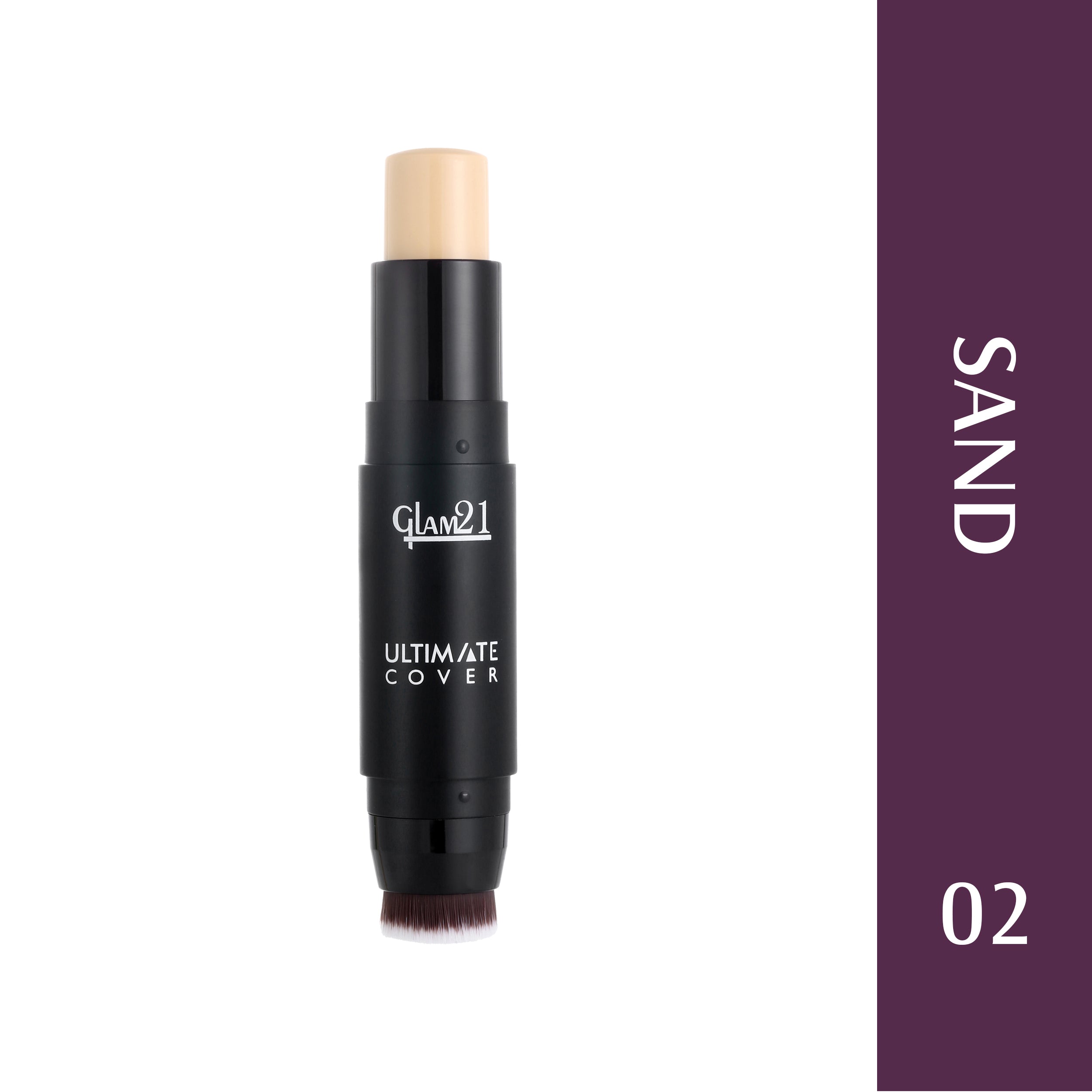 Glam21 Ultimate Cover Foundation Stick Easy to Blend & Gives Matte Finish upto 12 Hours Foundation (02-Sand, 8 g)