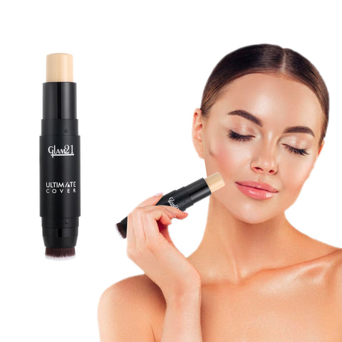 Glam21 Ultimate Cover Foundation Stick Easy to Blend & Gives Matte Finish upto 12 Hours Foundation (02-Sand, 8 g)