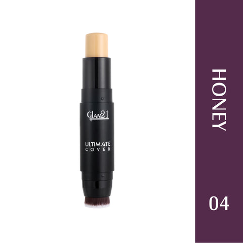 Glam21 Ultimate Cover Foundation Stick Easy to Blend & Gives Matte Finish upto 12 Hours Foundation (04-Honey, 8 g)