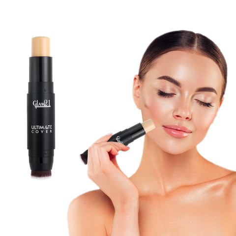 Glam21 Ultimate Cover Foundation Stick Easy to Blend & Gives Matte Finish upto 12 Hours Foundation (04-Honey, 8 g)