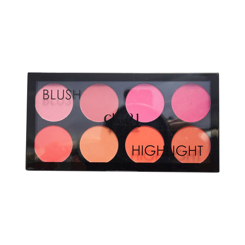 Glam21 Blush Highlighter Palette Super Creamy Texture|Supreme Pigment Highly Blendable Highlighter, 24g  (04-RALPH)