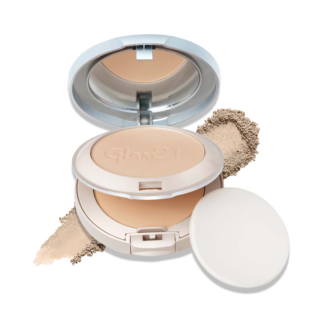 Glam21 BB Powder Instant Weightless Matte Finish | Longlasting Peerless Soft Skin 2in1 Compact (Natural, 20 g)