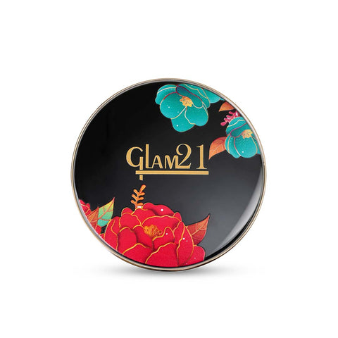 Glam21 HD Oil Control Compact Powder Sweat Resistant Formula | Longlasting Matte Finish Compact (Ivory-01, 20 g)