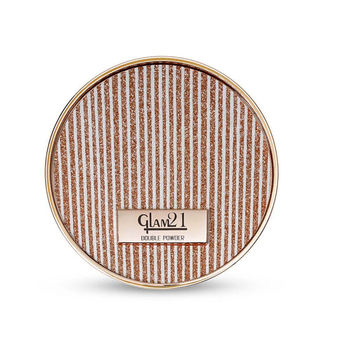 Glam21 Clear & Bright Silk Compact Powder | Longlasting & Sweat Resistant Formula 2in1 Compact (Shell, 20 g)