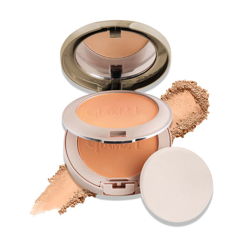 Glam21 BB Powder Instant Weightless Matte Finish | Longlasting Peerless Soft Skin 2in1 Compact (Beige, 20 g)