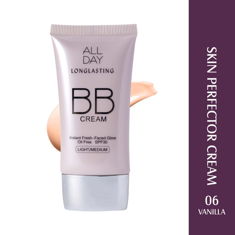 Glam21 BB Cream Instant Brightness Longlasting Coverage+SPF30| Lightweight Soft Texture Foundation, 40g (Shade-B03 Vanilla)