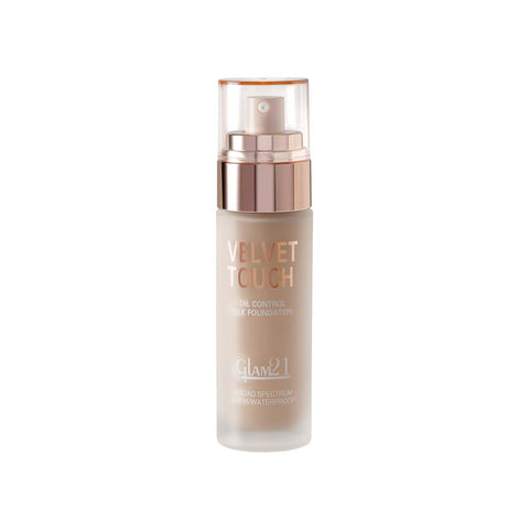 Glam21 Velvet Touch High Coverage Foundation SPF35 Longlasting Matte Finish, Waterproof Foundation (Light Natural, 50 g)