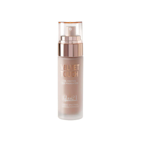 Glam21 Velvet Touch High Coverage Foundation SPF35 Longlasting Matte Finish, Waterproof Foundation (Natural, 50 g)