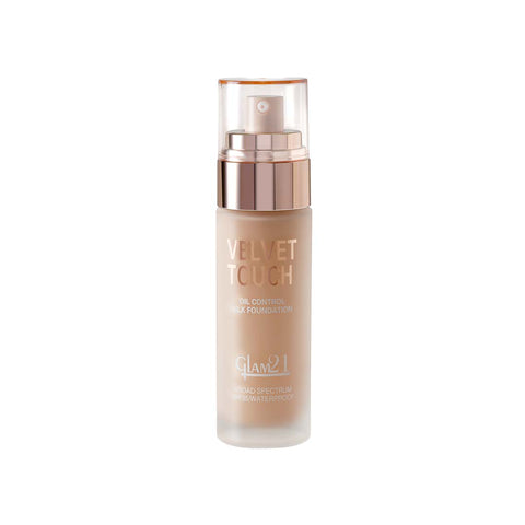 Glam21 Velvet Touch High Coverage Foundation SPF35 Longlasting Matte Finish, Waterproof Foundation(Beige, 50 g)