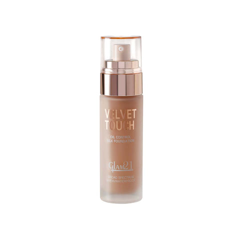 Glam21 Velvet Touch High Coverage Foundation SPF35 Longlasting Matte Finish, Waterproof Foundation (Caramel, 50 g)