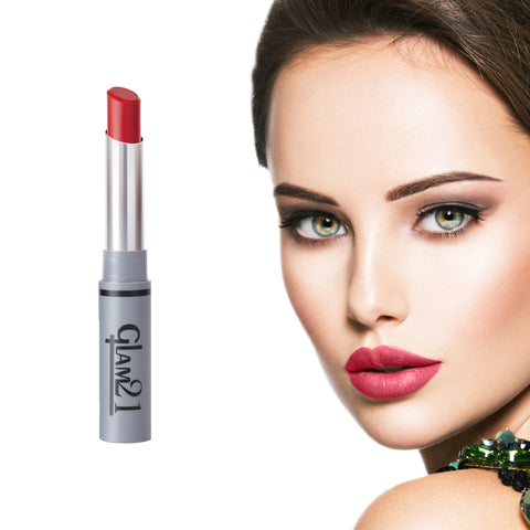 Glam21 Non Transfer Lipstick-Longlasting & Lightweight Creamy Matte Formula, 2.8g - Red Mousse-01