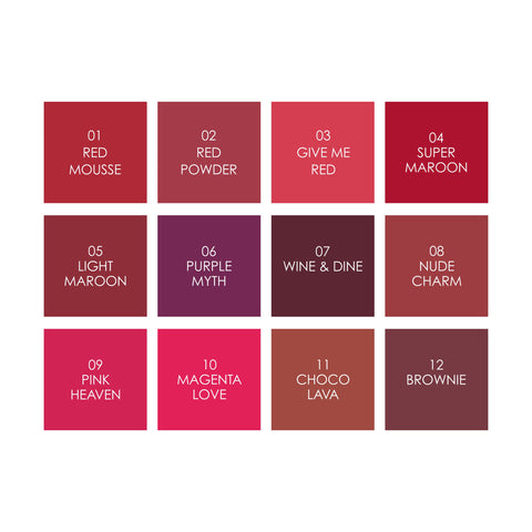 Glam21 Non Transfer Lipstick-Longlasting & Lightweight Creamy Matte Formula, 2.8g - Red Mousse-01