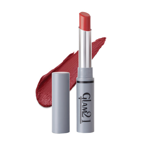 Glam21 Non Transfer Lipstick-Longlasting & Lightweight Creamy Matte Formula, 2.8g - Nude Charm-08