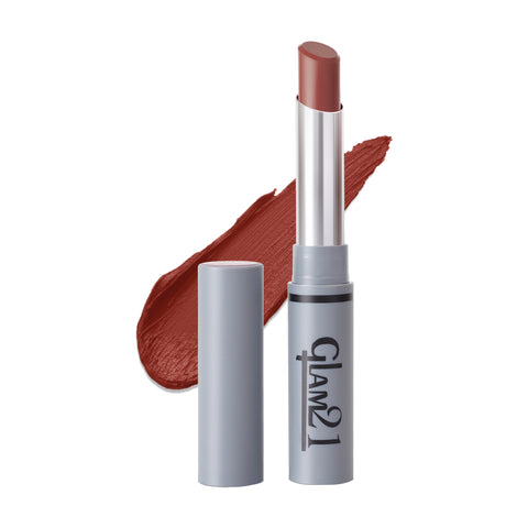 Glam21 Non Transfer Lipstick-Longlasting & Lightweight Creamy Matte Formula, 2.8g - Choco Lava-11