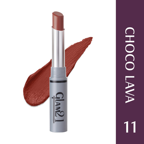 Glam21 Non Transfer Lipstick-Longlasting & Lightweight Creamy Matte Formula, 2.8g - Choco Lava-11