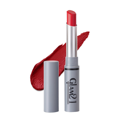 Glam21 Non Transfer Lipstick-Longlasting & Lightweight Creamy Matte Formula, 2.8g - Lusty Red-14