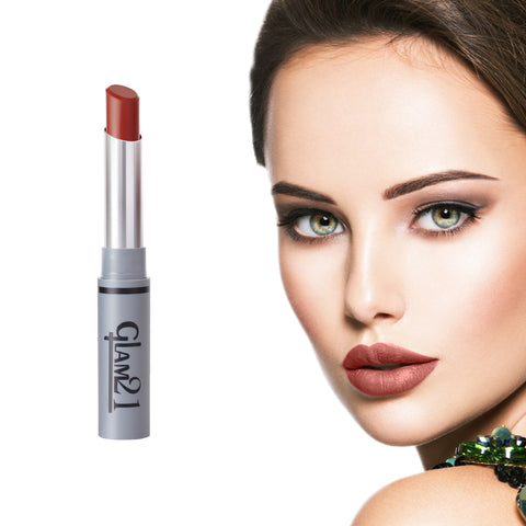 Glam21 Non Transfer Lipstick-Longlasting & Lightweight Creamy Matte Formula, 2.8g - Fliter Coffee-15