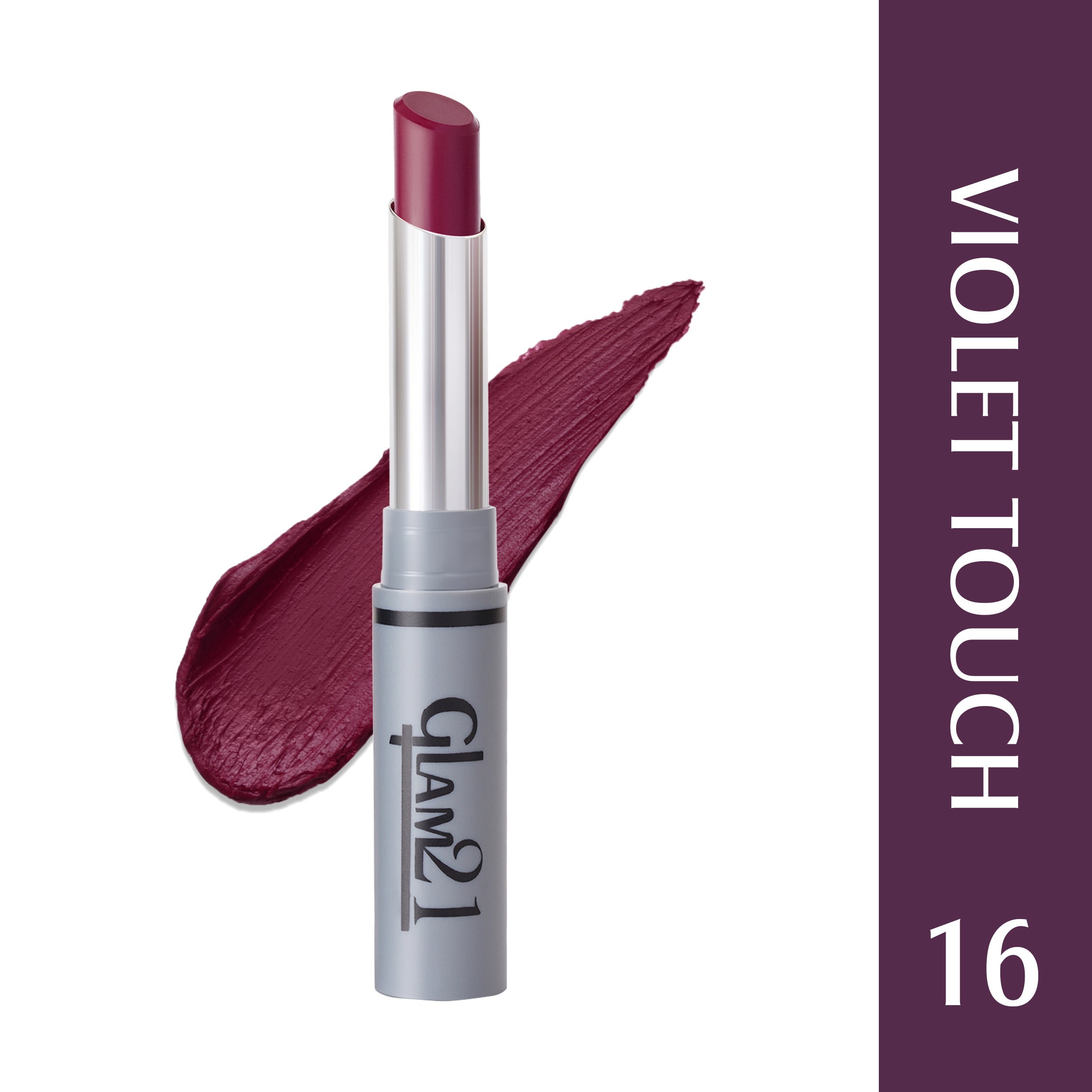 Glam21 Non Transfer Lipstick-Longlasting & Lightweight Creamy Matte Formula, 2.8g - Violet Touch-16