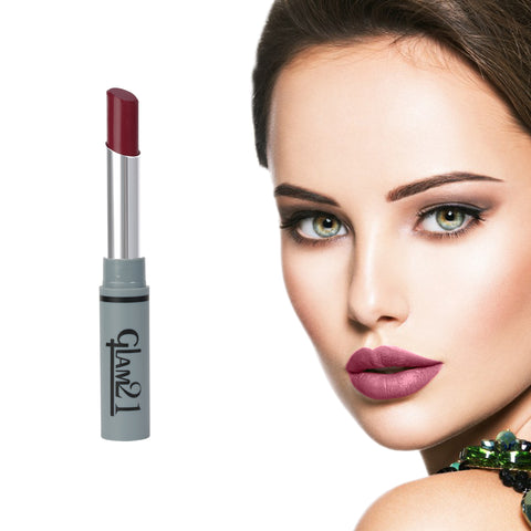 Glam21 Non Transfer Lipstick-Longlasting & Lightweight Creamy Matte Formula, 2.8g - Super Gletz-22