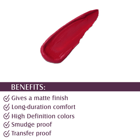 Glam21 Non Transfer Lipstick-Longlasting & Lightweight Creamy Matte Formula, 2.8g - Cosmic-24