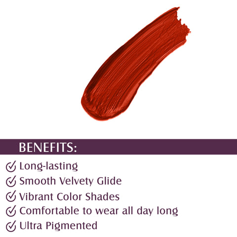 Glam21 Ultra Velvet Lipstick  Long-lasting stay on lips Lovely matte finish, 2.5gm Apricot Punch-17