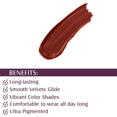 Glam21 Ultra Velvet Lipstick  Long-lasting stay on lips Lovely matte finish, 2.5gm Nude Beauty-18