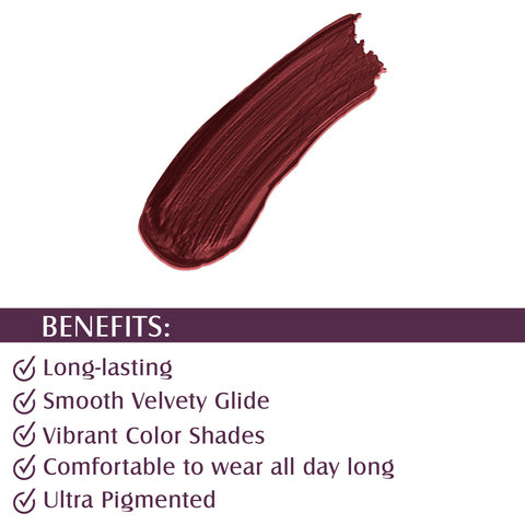 Glam21 Ultra Velvet Lipstick  Long-lasting stay on lips Lovely matte finish, 2.5gm Dark Chocolate-28