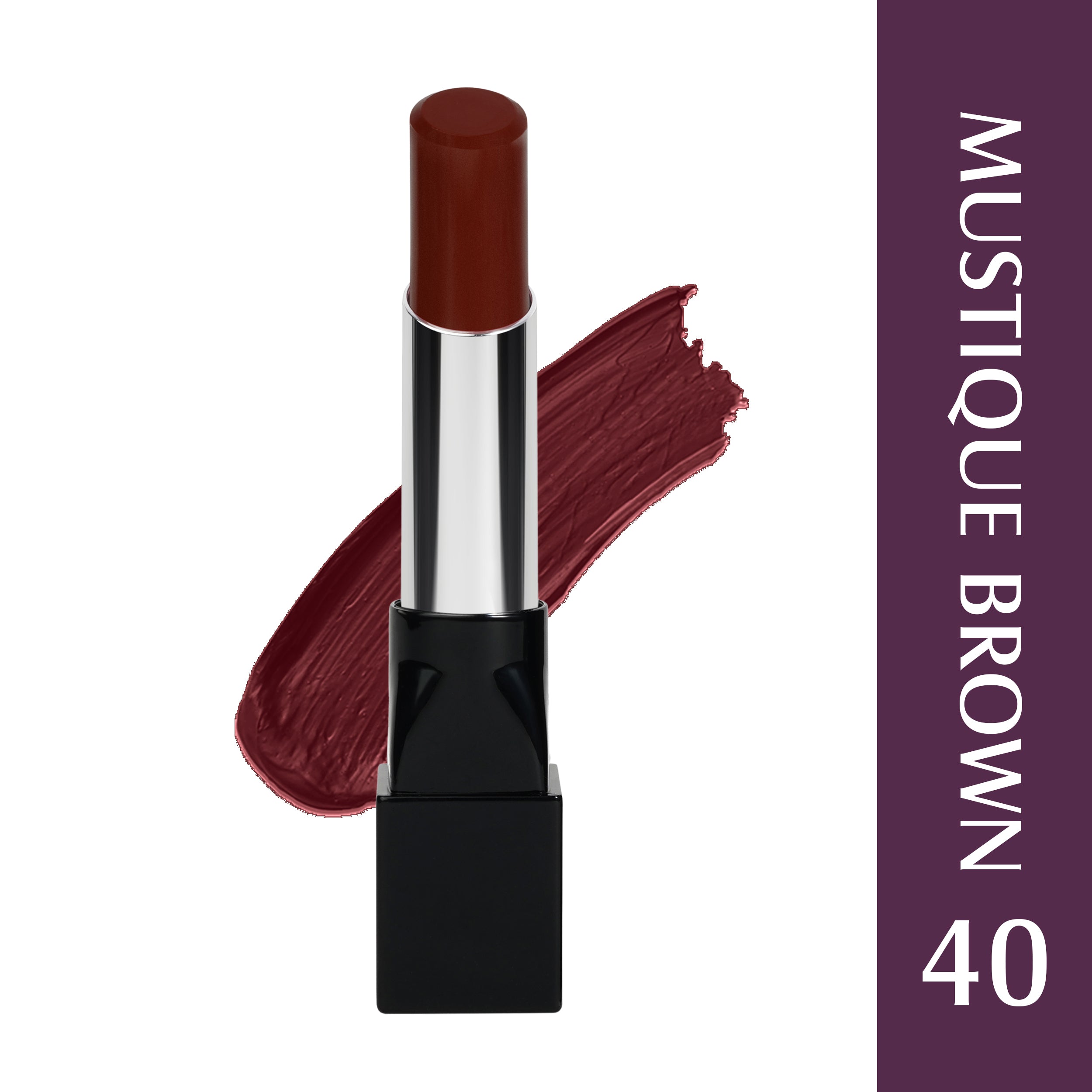 Glam21 Ultra Velvet Lipstick  Long-lasting stay on lips Lovely matte finish, 2.5gm Mustique Brown-40