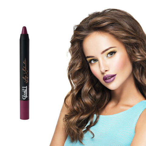 Glam21 Lip Seduction Non-Transfer Crayon Lipstick | Longlasting Creamy Matte Formula (Purple Mousse-12, 2.8 g)