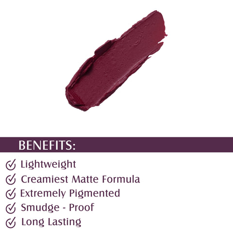 Glam21 Lip Seduction Non-Transfer Crayon Lipstick | Longlasting Creamy Matte Formula (Super Star-19, 2.8 g)