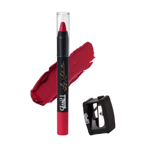 Glam21 Lip Seduction Non-Transfer Crayon Lipstick | Longlasting Creamy Matte Formula (Magenta Love-20, 2.8 g)