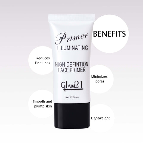 Glam21 Face Primer for Easy Makeup & Pore Minimize| Skin-Softening Apricot Primer - 30 g  (white)