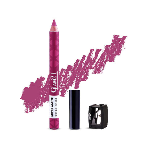 Glam21 Super Matte Colorstick Lip Crayon Smooth Matte Finish Ultra Pigmented, 3.5gm Mag Fucshia-05