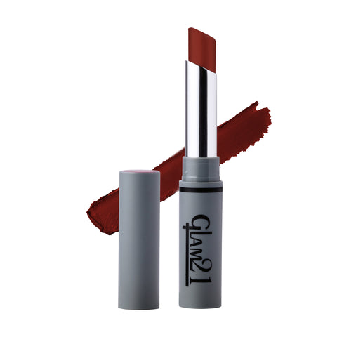 Glam21 Non Transfer Lipstick-Longlasting & Lightweight Creamy Matte Formula, 2.8g - Twig-25