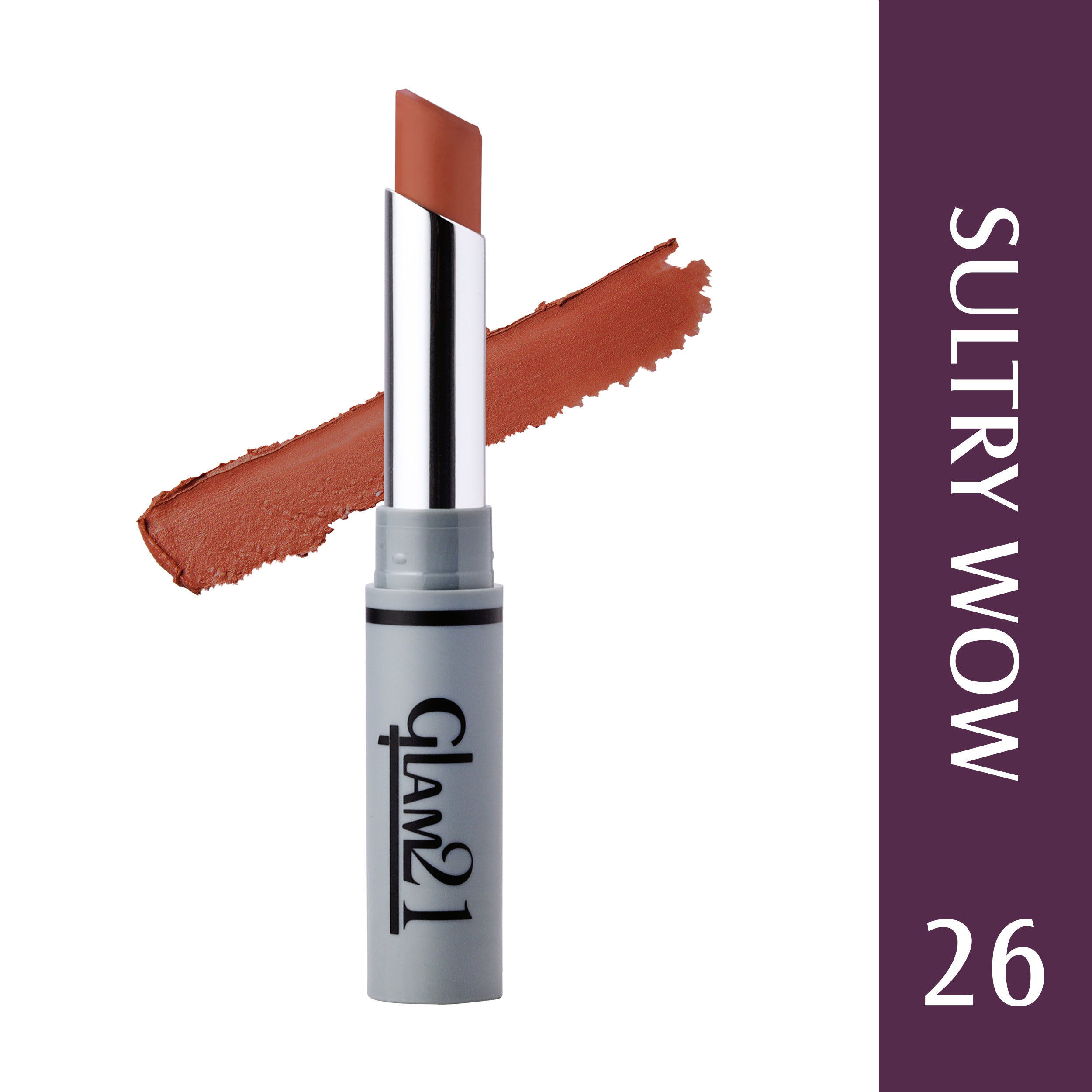 Glam21 Non Transfer Lipstick-Longlasting & Lightweight Creamy Matte Formula, 2.8g - Sultry Wow-26