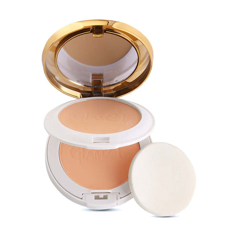 Glam21 Natural Essence Oil-Control Compact Powder| Longlasting Vitamin-E Matte Finish Compact (Maple, 20 g)