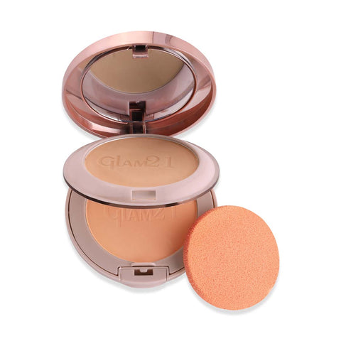 Glam21 Perfect Complexion Compact Powder for Oil Control& Longlasting Soft Matte Finish Compact (Shade-04, 24 g)