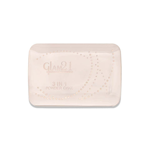 Glam21 3-in-1 Powder Cake Oil Control Compact Longlasting Soft Matte & Oil Free Formula Compact (Light, 27 g)