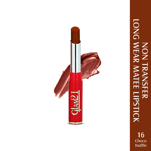 Glam21 Matt Pro Ink Non Transfer Lipstick Long Lasting Ultra Pigmented, 3gm Chocho Tuffle-16