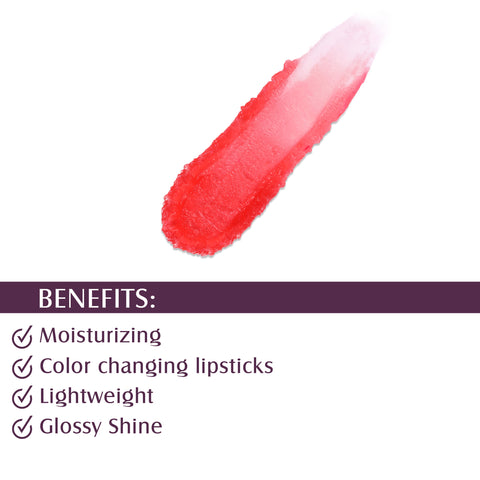 Glam21 Gel Based Ultra-Moisturizing Lightweighted Lipstick with Glossy Shine Formula (Flame Red, 3.6 g)