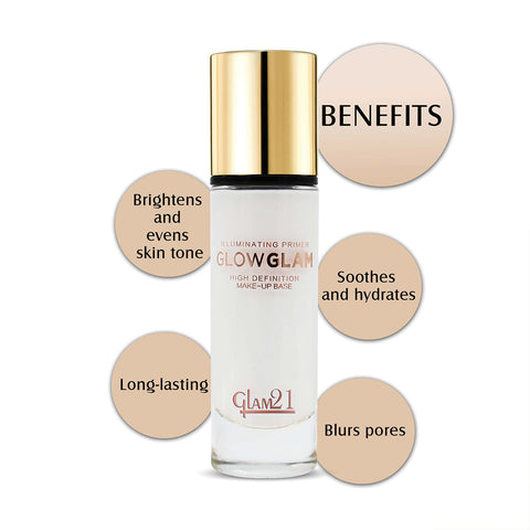 Glam21 Illuminating HD Primer Longlasting,Oilfree Weightless Matte Finish, Instant Glow Primer - 40 ml (Natural Tint)