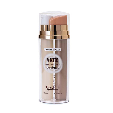 Glam21 Primer + Foundation Long-lasting Oil-free Formula upto 12hrs |Flawless Makeup Foundation (Ivory, 60 ml)