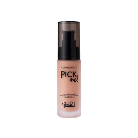 Glam21 Pick Me! Matte Foundation for Non-sticky Instant Spotless Glow | Long Day Matte Foundation (Fudge, 40 g)